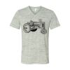 White Marble Unisex Jersey Short-Sleeve V-Neck T-Shirt Thumbnail