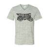 White Marble Unisex Jersey Short-Sleeve V-Neck T-Shirt Thumbnail