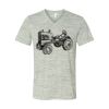 White Marble Unisex Jersey Short-Sleeve V-Neck T-Shirt Thumbnail