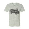 White Marble Unisex Jersey Short-Sleeve V-Neck T-Shirt Thumbnail