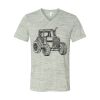 White Marble Unisex Jersey Short-Sleeve V-Neck T-Shirt Thumbnail