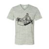 White Marble Unisex Jersey Short-Sleeve V-Neck T-Shirt Thumbnail