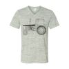 White Marble Unisex Jersey Short-Sleeve V-Neck T-Shirt Thumbnail