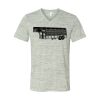 White Marble Unisex Jersey Short-Sleeve V-Neck T-Shirt Thumbnail