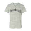 White Marble Unisex Jersey Short-Sleeve V-Neck T-Shirt Thumbnail