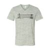 White Marble Unisex Jersey Short-Sleeve V-Neck T-Shirt Thumbnail