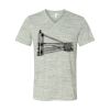 White Marble Unisex Jersey Short-Sleeve V-Neck T-Shirt Thumbnail