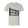 White Marble Unisex Jersey Short-Sleeve V-Neck T-Shirt Thumbnail