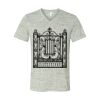 White Marble Unisex Jersey Short-Sleeve V-Neck T-Shirt Thumbnail