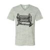 White Marble Unisex Jersey Short-Sleeve V-Neck T-Shirt Thumbnail
