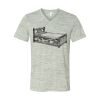 White Marble Unisex Jersey Short-Sleeve V-Neck T-Shirt Thumbnail