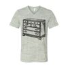 White Marble Unisex Jersey Short-Sleeve V-Neck T-Shirt Thumbnail