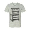 White Marble Unisex Jersey Short-Sleeve V-Neck T-Shirt Thumbnail