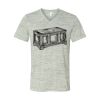 White Marble Unisex Jersey Short-Sleeve V-Neck T-Shirt Thumbnail
