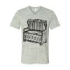 White Marble Unisex Jersey Short-Sleeve V-Neck T-Shirt Thumbnail