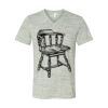 White Marble Unisex Jersey Short-Sleeve V-Neck T-Shirt Thumbnail