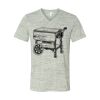 White Marble Unisex Jersey Short-Sleeve V-Neck T-Shirt Thumbnail