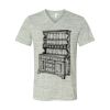 White Marble Unisex Jersey Short-Sleeve V-Neck T-Shirt Thumbnail