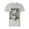 White Marble Unisex Jersey Short-Sleeve V-Neck T-Shirt Thumbnail