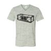 White Marble Unisex Jersey Short-Sleeve V-Neck T-Shirt Thumbnail
