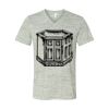 White Marble Unisex Jersey Short-Sleeve V-Neck T-Shirt Thumbnail