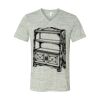 White Marble Unisex Jersey Short-Sleeve V-Neck T-Shirt Thumbnail