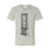 White Marble Unisex Jersey Short-Sleeve V-Neck T-Shirt Thumbnail