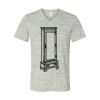 White Marble Unisex Jersey Short-Sleeve V-Neck T-Shirt Thumbnail