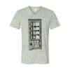 White Marble Unisex Jersey Short-Sleeve V-Neck T-Shirt Thumbnail