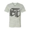 White Marble Unisex Jersey Short-Sleeve V-Neck T-Shirt Thumbnail
