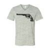 White Marble Unisex Jersey Short-Sleeve V-Neck T-Shirt Thumbnail
