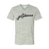 White Marble Unisex Jersey Short-Sleeve V-Neck T-Shirt Thumbnail