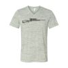 White Marble Unisex Jersey Short-Sleeve V-Neck T-Shirt Thumbnail