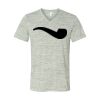 White Marble Unisex Jersey Short-Sleeve V-Neck T-Shirt Thumbnail