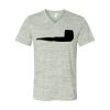 White Marble Unisex Jersey Short-Sleeve V-Neck T-Shirt Thumbnail