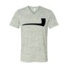 White Marble Unisex Jersey Short-Sleeve V-Neck T-Shirt Thumbnail