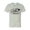White Marble Unisex Jersey Short-Sleeve V-Neck T-Shirt Thumbnail