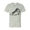 White Marble Unisex Jersey Short-Sleeve V-Neck T-Shirt Thumbnail