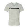 White Marble Unisex Jersey Short-Sleeve V-Neck T-Shirt Thumbnail