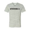 White Marble Unisex Jersey Short-Sleeve V-Neck T-Shirt Thumbnail