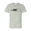 White Marble Unisex Jersey Short-Sleeve V-Neck T-Shirt Thumbnail