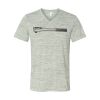 White Marble Unisex Jersey Short-Sleeve V-Neck T-Shirt Thumbnail