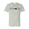 White Marble Unisex Jersey Short-Sleeve V-Neck T-Shirt Thumbnail