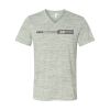 White Marble Unisex Jersey Short-Sleeve V-Neck T-Shirt Thumbnail