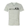 White Marble Unisex Jersey Short-Sleeve V-Neck T-Shirt Thumbnail