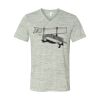 White Marble Unisex Jersey Short-Sleeve V-Neck T-Shirt Thumbnail