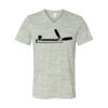 White Marble Unisex Jersey Short-Sleeve V-Neck T-Shirt Thumbnail