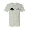 White Marble Unisex Jersey Short-Sleeve V-Neck T-Shirt Thumbnail