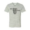 White Marble Unisex Jersey Short-Sleeve V-Neck T-Shirt Thumbnail