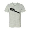 White Marble Unisex Jersey Short-Sleeve V-Neck T-Shirt Thumbnail